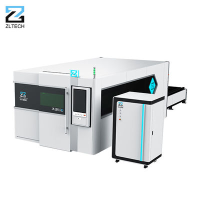 Metall, das Quelle des CNC-Blatt-metallschneidende Laser-Doppelbett-Volldeckungs-Austausch-1000w-8000w Raycus verarbeitet